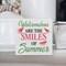 Summer Tabletop Decor Watermelon Summer Wood Box Sign Art Blocks Desk Decor Tabletop Wall Home Kitchen Decoration 5 X 5 Inch